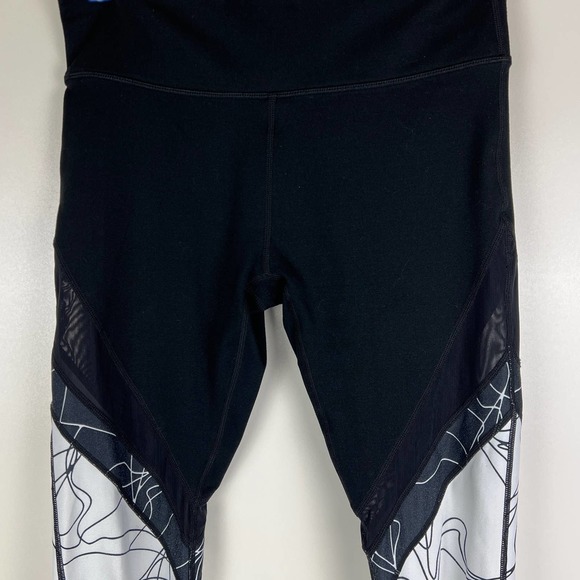 Fabletics Mid-Rise Mesh PowerHold Legging, Medium - Picture 2 of 6